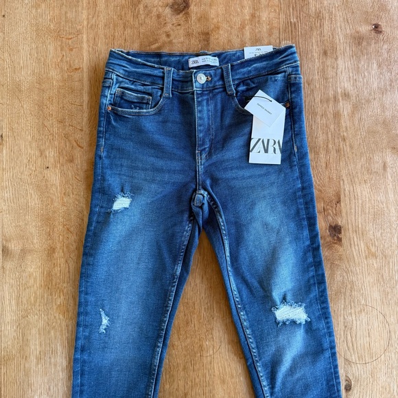 Zara Girls Jeans - Ripped Skinny - Size 11-12 - Picture 3 of 7